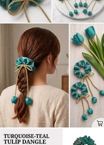 set of 12 Premium tulip scrunchies
