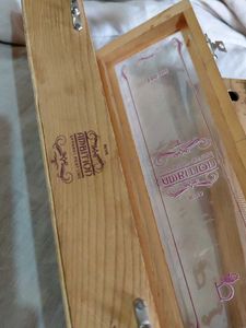 Vintage Wooden Pencil Box with Ruler combo