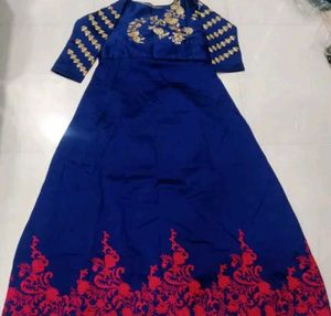 Embroidered  gowun with dupatta