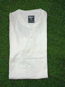 Men's White Henley T-Shirt