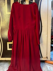 Elegant Red Ethnic Gown