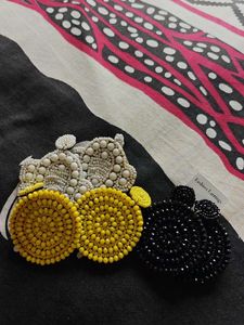 Beaded Statement Earrings Set