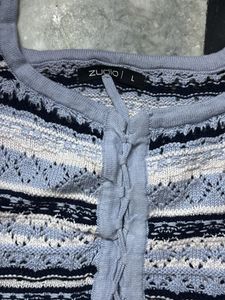 Striped Knit Crop Top
