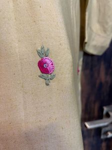 Hand Embroidered Yellow Kurta