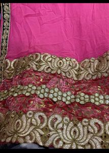 Beautiful Pink Kurta Set with Golden Embroidery