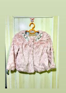 Pink Faux Fur Jacket
