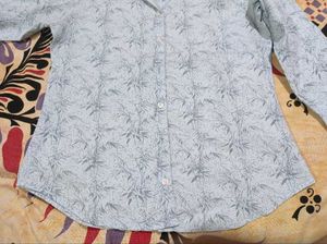Printed Casual Shirt –Bamboo Leaf Design