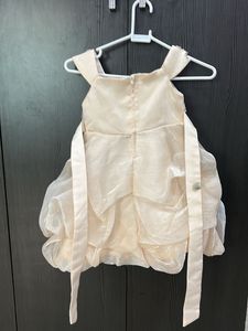 Elegant Cream Ruffled frock