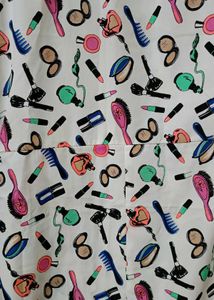 Cute Makeup Print Dress