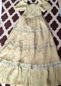 Light Yellow Off-Shoulder Smocked Dress
