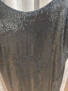 ZARA Sparkly Charcoalish Olive Spaghetti Strap Dre