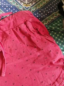 Cute red Printed Shorts