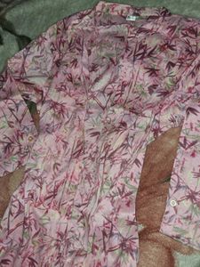 Pink Botanical Shrug coat