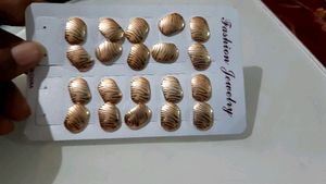 10 Pairs Combo  Rose Gold AEarrings Stud
