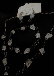 Bohemian Crystal Necklace &amp; Bracelet Set