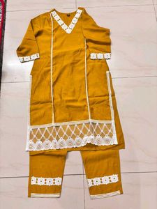 Elegant Brown Floral Print Dress Material
