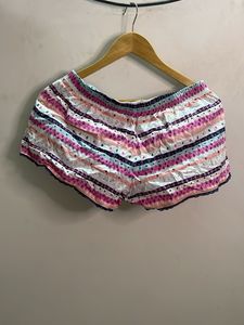 Cozy Striped Pajama Shorts