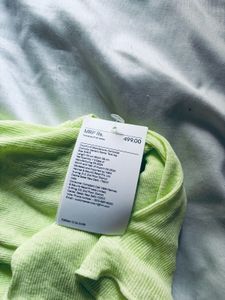 Lime Green Ribbed Tank Top