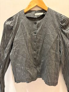 Beautiful Striped  crop shirt