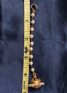 Pearl &amp; Kundan Maang Tikka