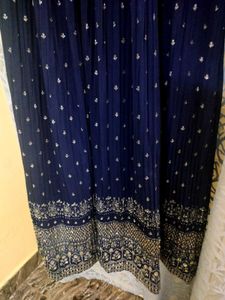 Embellished Navy Blue Ethnic Gown