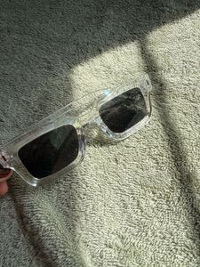Clear Frame Square Sunglasses