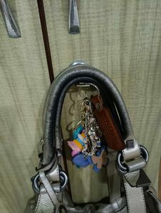 Stylish Silver Hobo Handbag