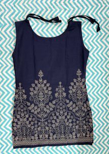 blue Sleeveless kurti🩵