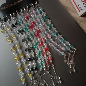 Beaded Anklets - Set of Multiple Colors
