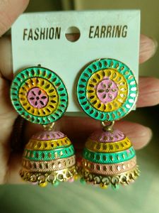 Colorful Jhumka Earrings
