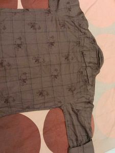 Men's Brown Printed Casual Shirt