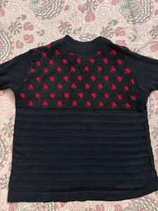 Heart Pattern Sweater