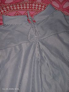 Striped Button-Up Top