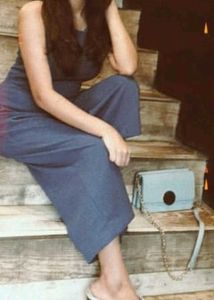 Stylish Blue Sleeveless Jumpsuit