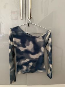 Chic Tie-Dye Asymmetrical Top