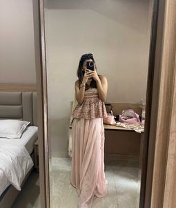 Designer Peplum and lehnga Set