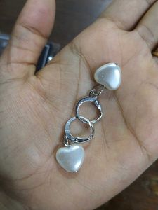 Heart Pearl Earrings