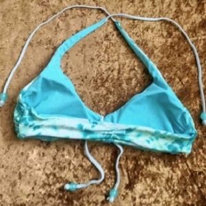 Tie-Dye Bikini Top with Beads