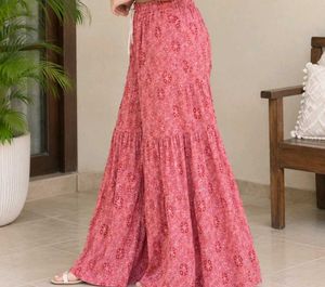 Boho Floral Print Palazzo Pant