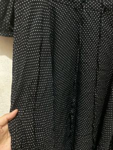 Korean Polka Dot Midi Dress