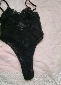 Black Lace Teddy Bodysuit
