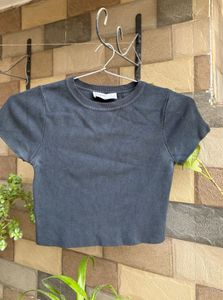 Black Cropped Top