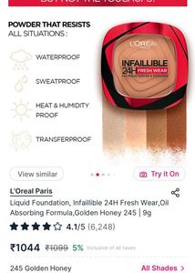 L'Oreal Infallible Powder Foundation New Wdt Tag