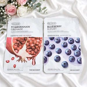 Combo The Face Shop Sheet Masks - Pomegranate & Bl