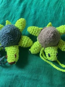 Crocheted Turtle Toys (Set of 2)