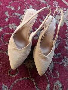 Women's Tan Slingback Heels