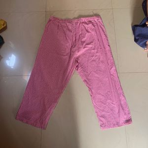 Pink Checkered Lounge Pants