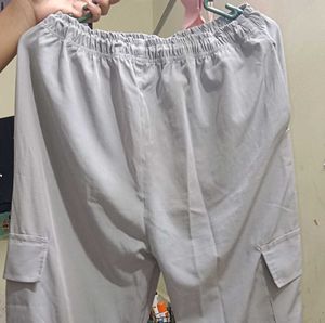 Stylish Grey Cargo Trousers