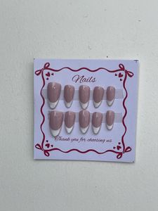 Cute French Press-On Nails Set