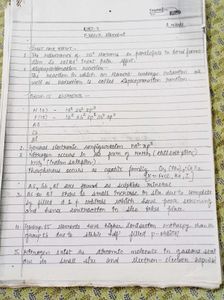 Cass12 Chemistry Handwriteen Notes